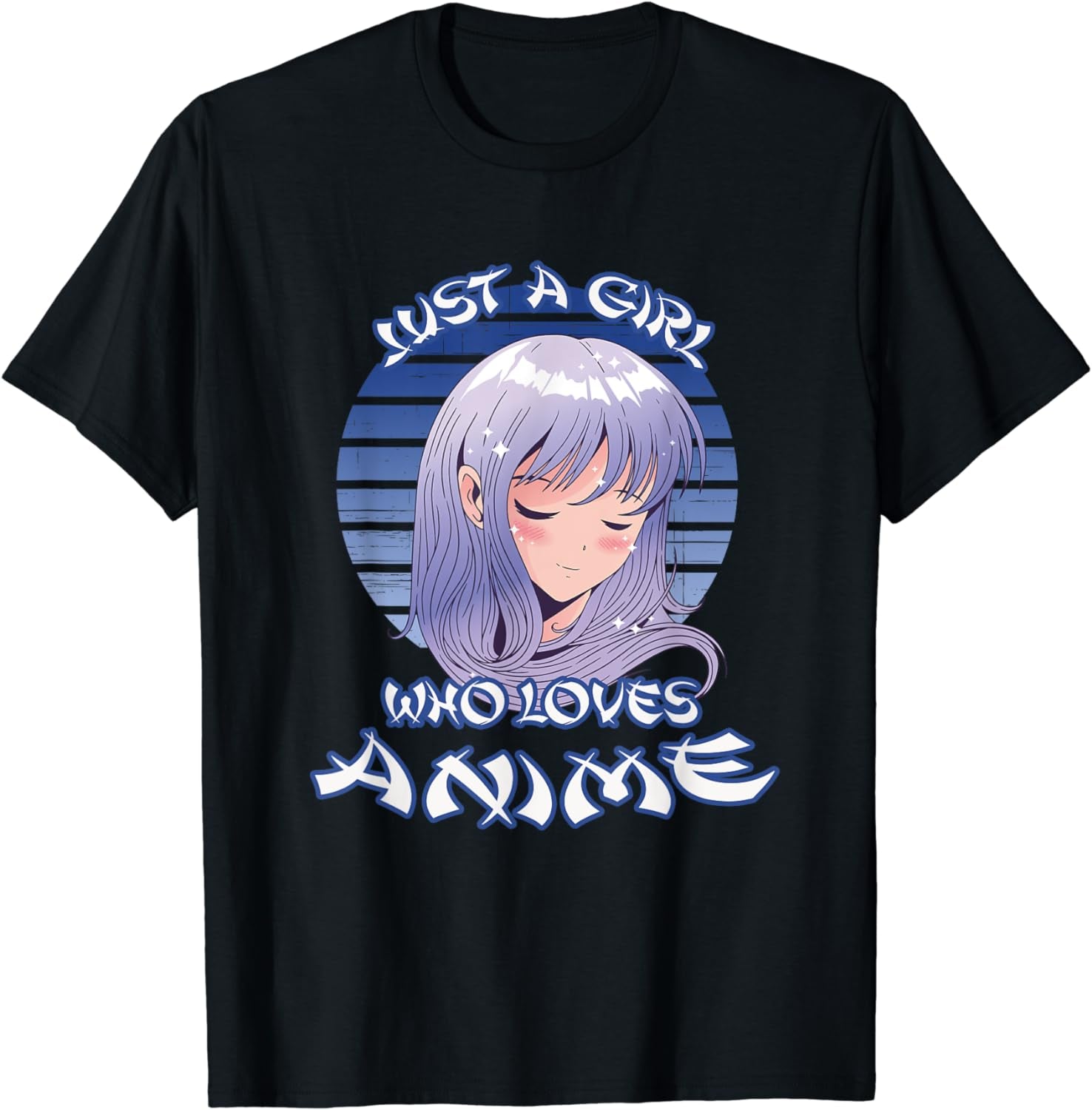Just a Girl Who Loves Anime for Teen Girls Anime Vintage T-Shirt