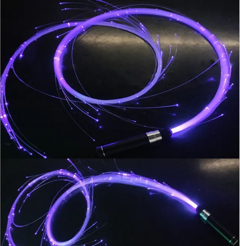 LED Optical Fiber Whip Rechargeable 