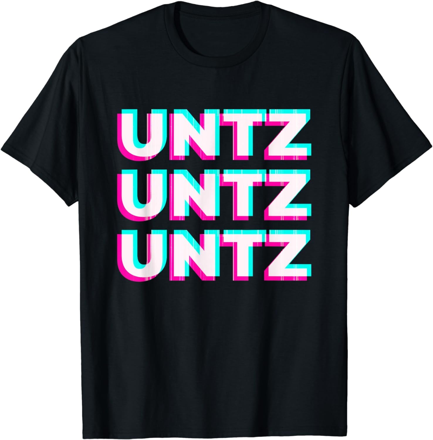 Synthwave Glitch Untz Untz Rave Festival Techno T-Shirt