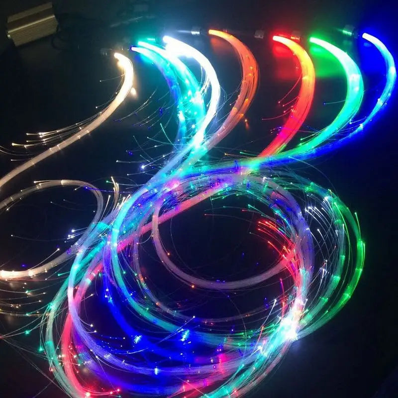 LED Optical Fiber Whip Rechargeable 